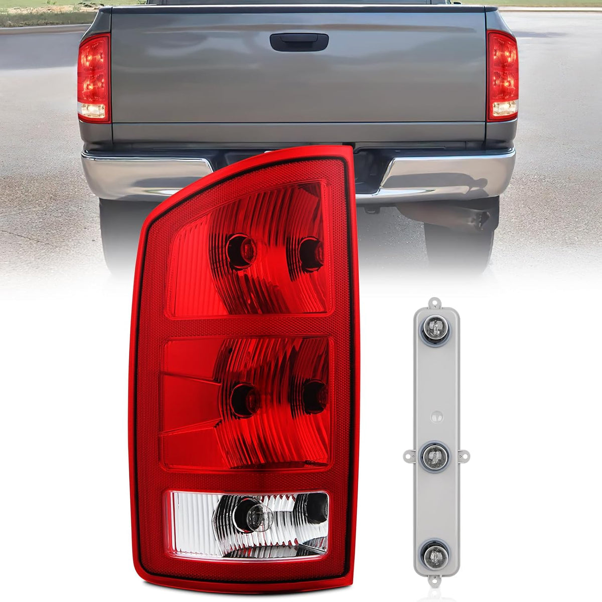 Nilight Taillight Assembly for 2002 2003 2004 2005 2006 Dodge Ram 1500