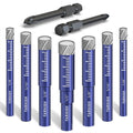 9 Pcs Diamond Drill Bit Set,1/4",5/16",3/8",1/2", Ceramic, Tile Drill Bits