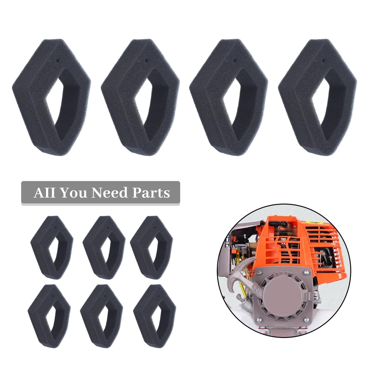 10Pcs/lot 17211-Z0Z-000 Air Filter Element Fit HONDA GX35 GX35NT GX 35 HHT35S 35cc Small Engine Gasoline Trimmer Brushcutter