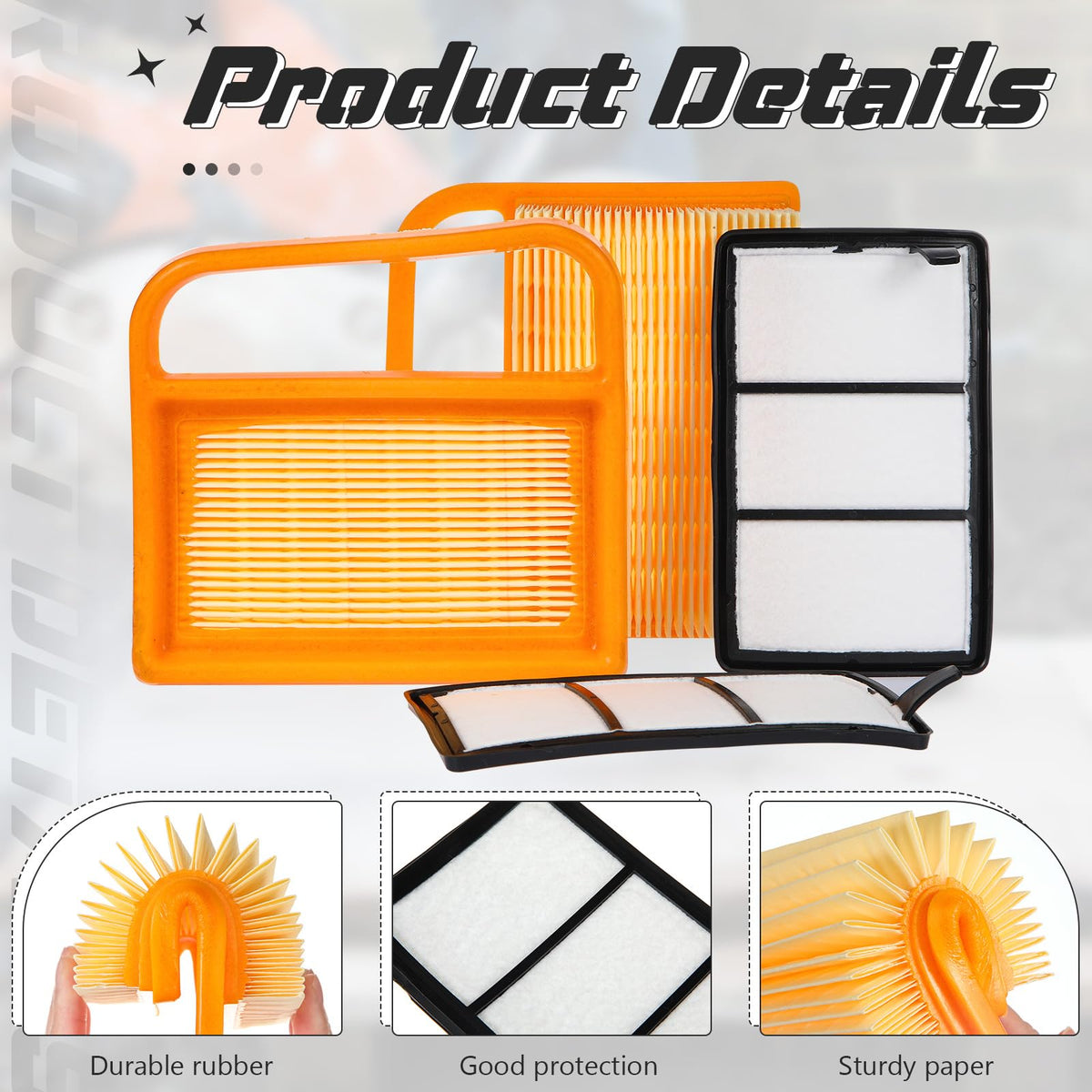 Briwooody Air Filter with Pre Cleaner Compatible with TS410 TS420, 16 Pack