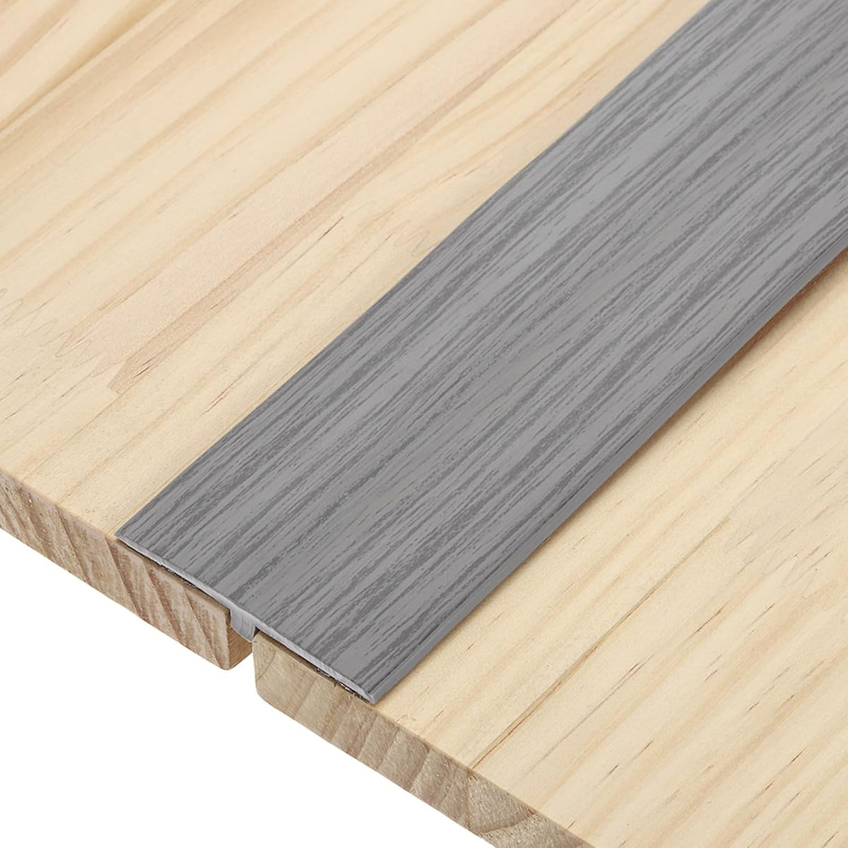 T-Molding Transition Strips, 3.28 ft x 1.97" (L x W) PVC Floor Flat Divider Strip Self Adhesive Vinyl Flooring Edging