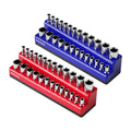 2-Pack 1/4 Inch Magnetic Socket Organizer Metric &SAE
