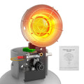 Propane Heater, 15000 BTU Propane Heater Outdoor, Propane Tank Top Heater with Tip-Over Protection, 3 Heat Settings