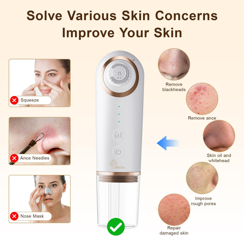 Blackhead Remover Pore Vacuum with Cold and Hot Compress, Pore Vacuum