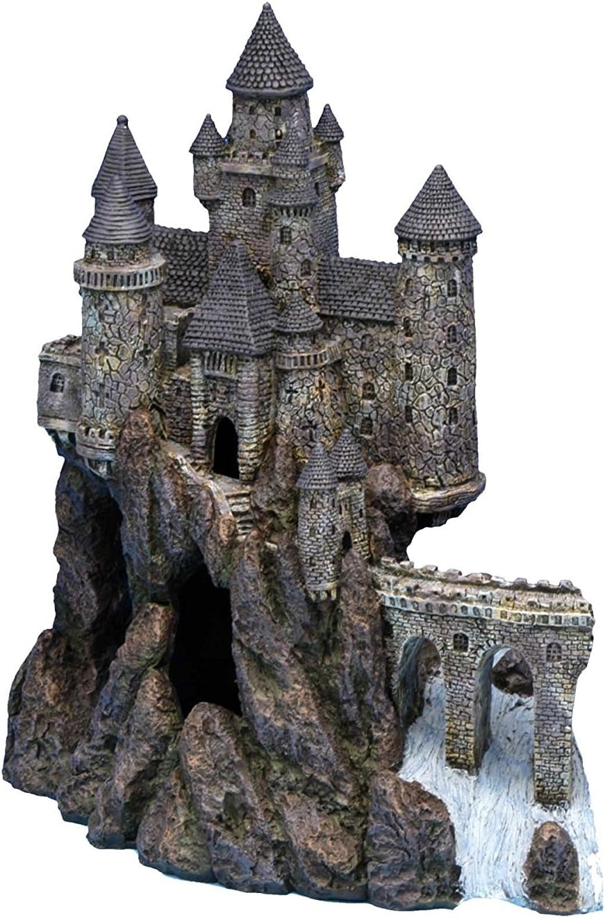 Age-of-Magic Wizard’s Castle Aquarium Decoration – Safe for Freshwater and Saltwater Fish Tanks – Extra Large – Part A