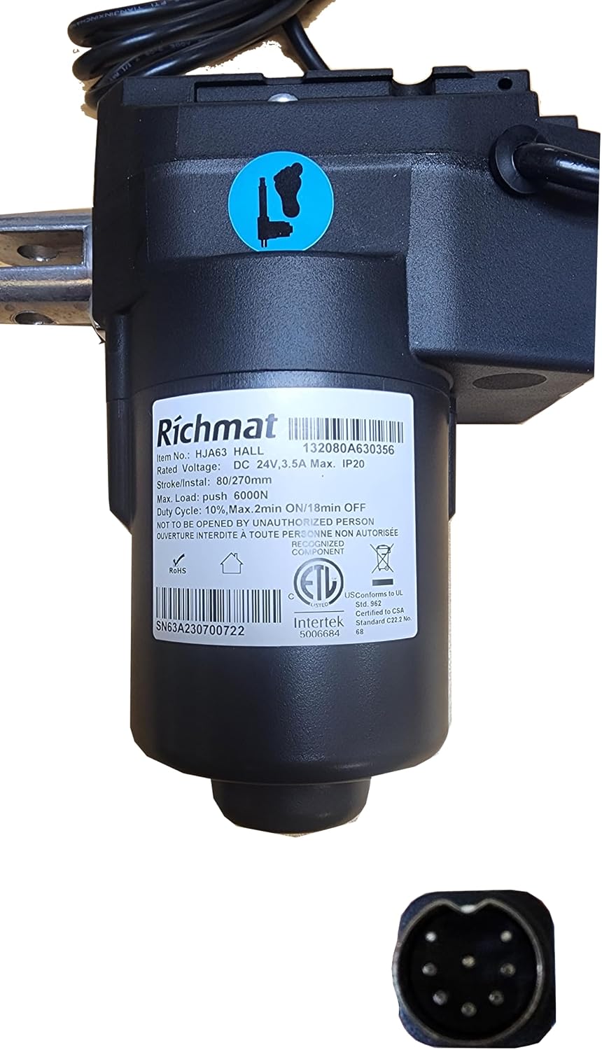 Richmat HJA63 Foot Actuator Replacement for Adjustable Bed Bases (Foot)