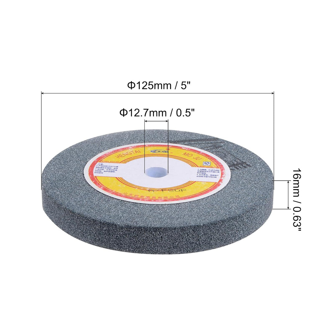 uxcell 5-Inch Bench Grinding Wheels Aluminum Oxide 80 Grits Surface Grinding Ceramic Tools