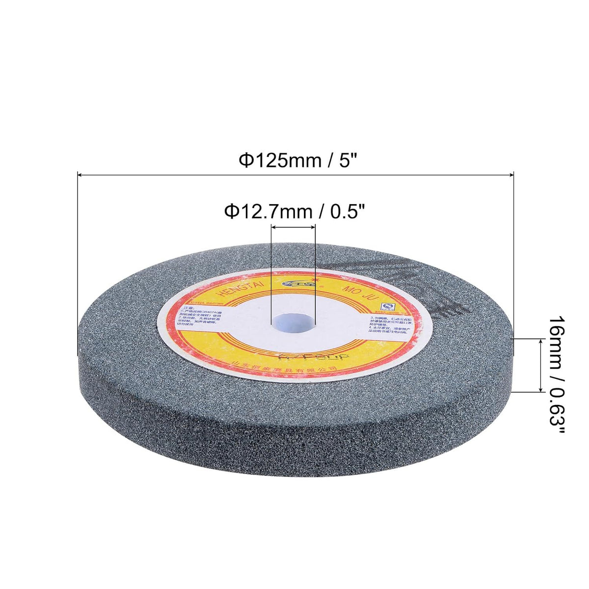uxcell 5-Inch Bench Grinding Wheels Aluminum Oxide 80 Grits Surface Grinding Ceramic Tools