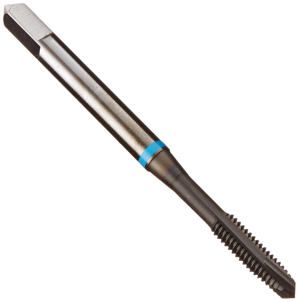 YG-1 N8 Series Super HSS Spiral Pointed Tap, Hardslick Coated, Round Shank with Square End, Plug Chamfer, M4.0-0.7 Thread Size, D4 Tolerance