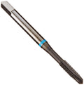 YG-1 N8 Series Super HSS Spiral Pointed Tap, Hardslick Coated, Round Shank with Square End, Plug Chamfer, M4.0-0.7 Thread Size, D4 Tolerance