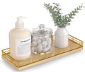 Bathroom Tray for Counter Top Organizer, Oak Wood Vanity Tray