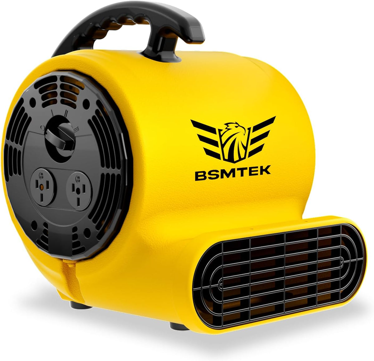 Air Mover Blower Fan, Industrial 1/3HP 1200CFM Monster Floor Blower Carpet Dryers - 3 Speeds Switch, 4 Adjustable