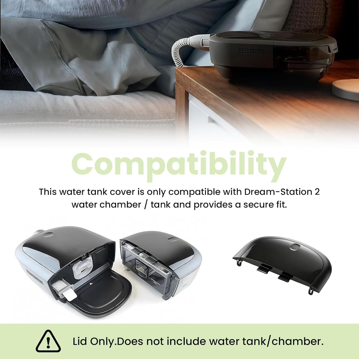 Water Chamber Lid Replacement for DreamStation 2 (DS2) Humidifier, Lid Only