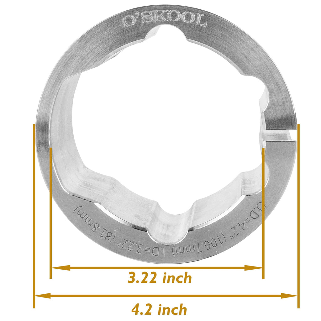 O'SKOOL 4.2-Inch to 3.22-Inch Router Adapter Collar, RTS025