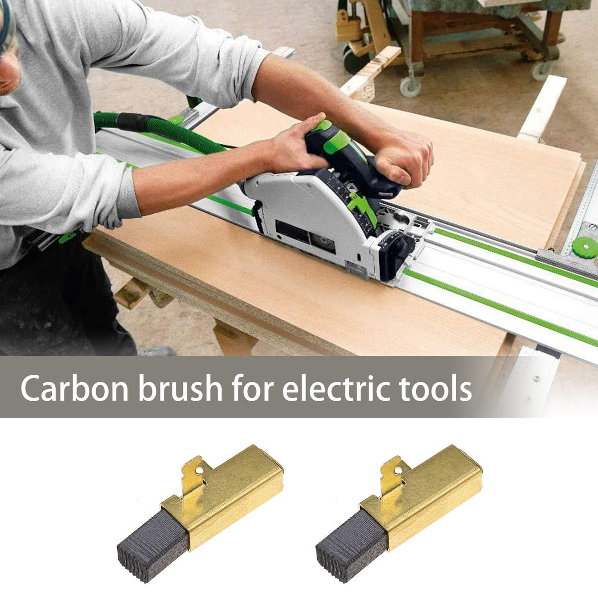 491704 492014 Carbon Brush Compatible with FESTOOL TS55 TS 75 AP55EB AP65EB AT55E AT65EB 6.3x10x17.5mm5.8x7.8x16mm 1 Pair