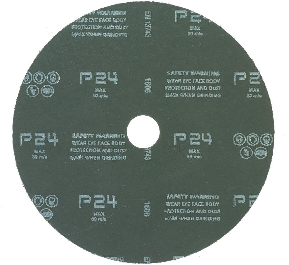 Mercer Industries 304024-7" x 7/8" Aluminum Oxide Resin Fiber Discs, 24 Grit (25 pack)
