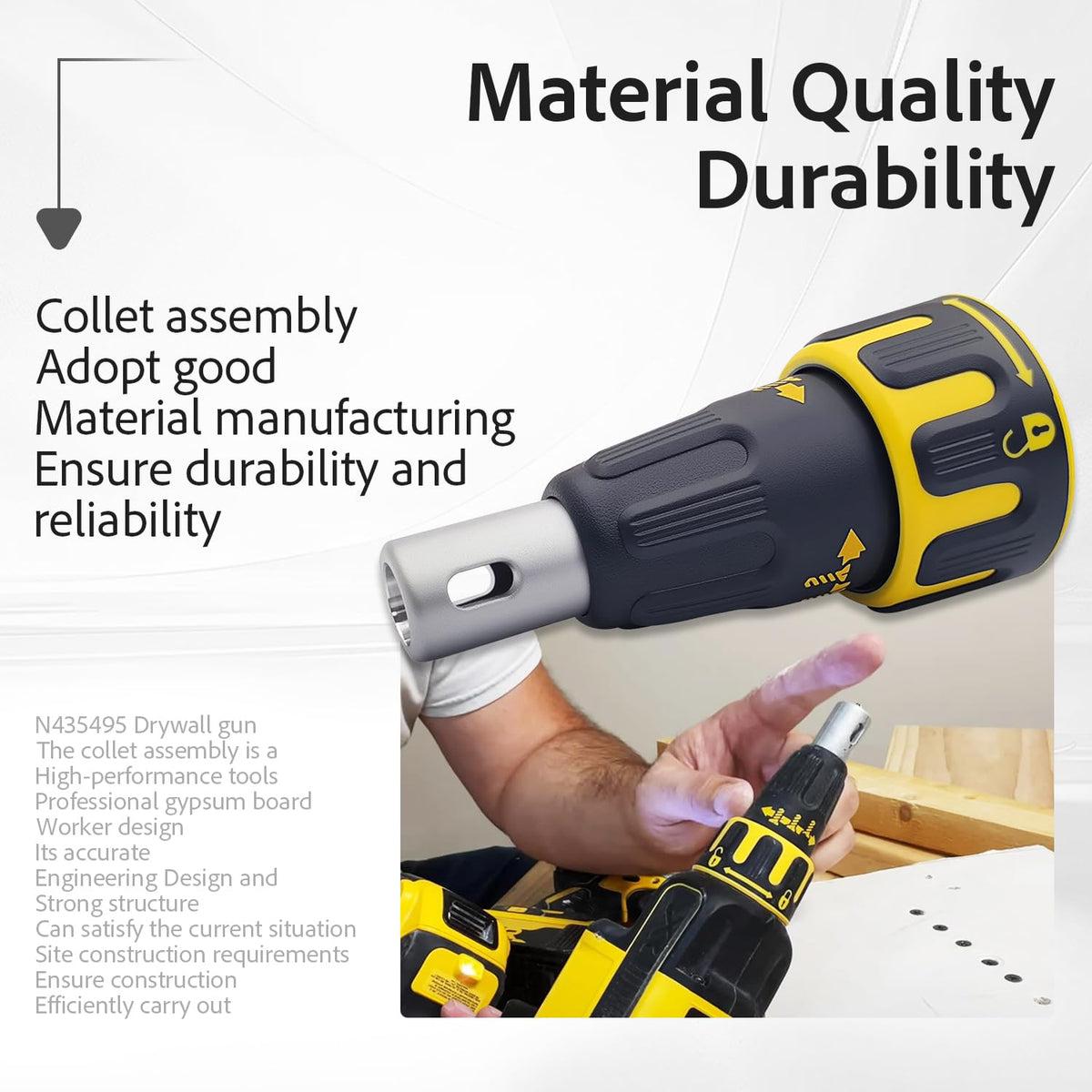 N435495 Nose Cone Assembly For DeWalt DCF620 DCF621 Drywall Gun Nose Cone