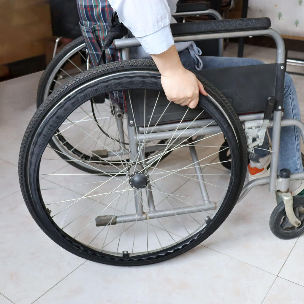 Push Rim Covers for Wheelchair Wheels 24’’ Wheelchair Handrim Grips Hand Ring Anti-Skid Sleeve