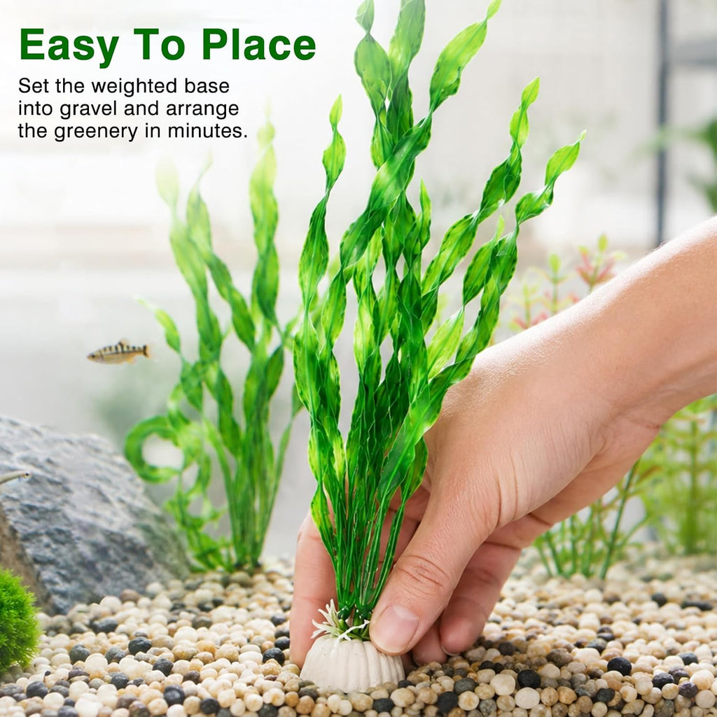 Artificial Seaweed Aquarium Plants, Plastic Fake Fish Tank Decorations