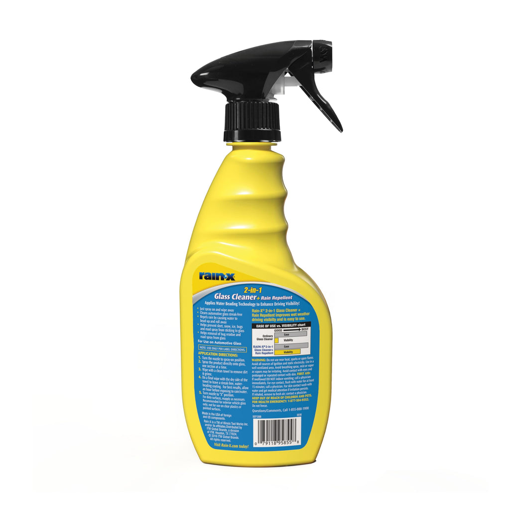 5071268 2-in-1 Glass Cleaner and Rain Repellant, 23 oz. (Pack of 1) - Provides a Streak-Free Clean for Automotive