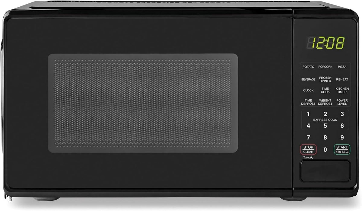 Mainstays 0.7 ft. Countertop Microwave Oven, 700 Watts, Black(Black)