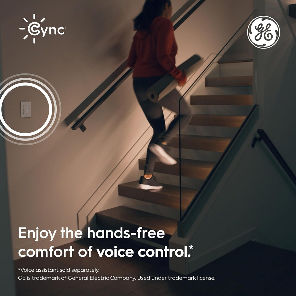 GE Cync Paddle Dimmer Smart Switch, Highly Customizable Dimmer Switch