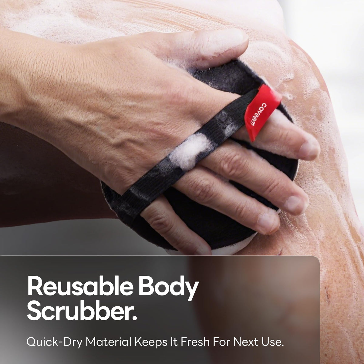 Exfoliating Body Scrubber, Shower Scrubber for Body, 3 Pack, Round