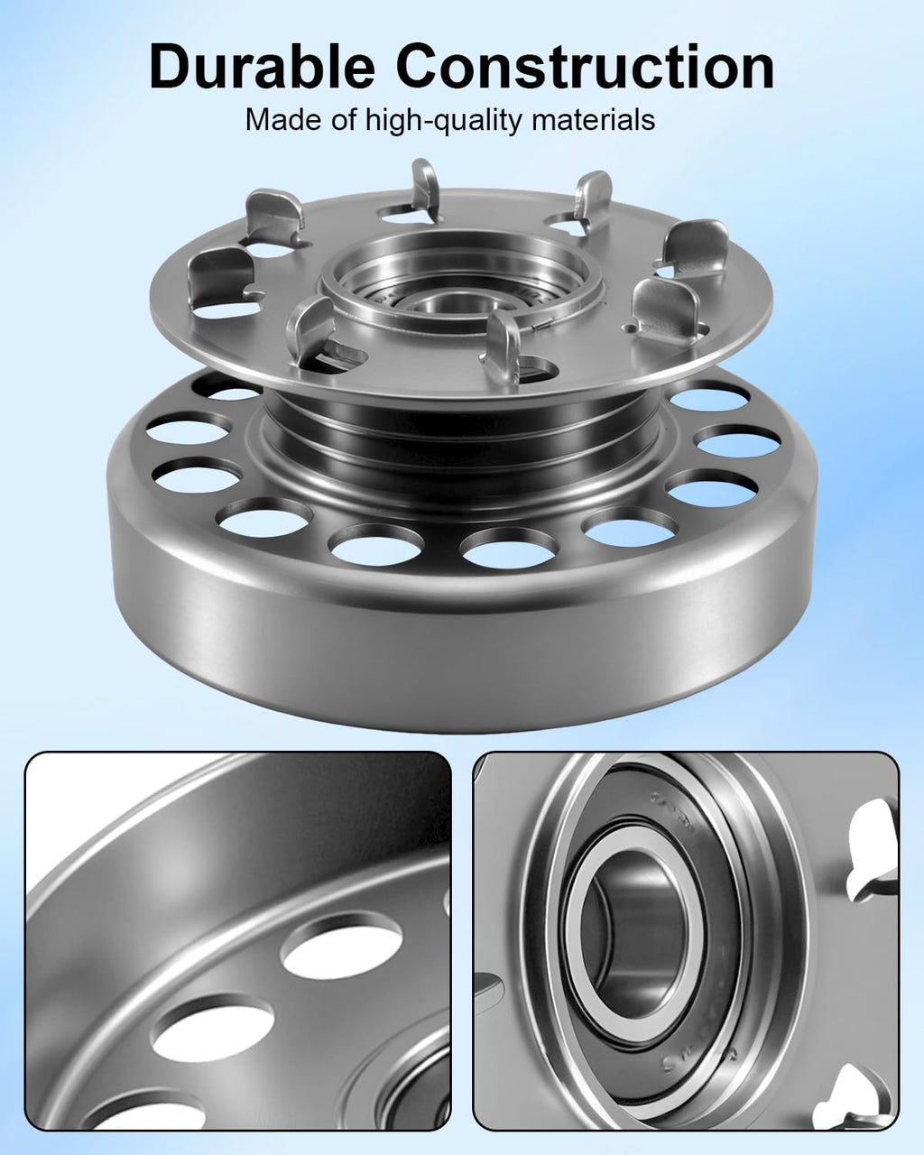 Clutch Drum Pulley with Ball Bearing Fit for Husqvarna K750 K760 K770 K970 Concrete Saw Partner, Replace 590805901
