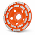 4.5 Inch Double Row Diamond Cup Wheel for Concrete Grinding, 18 Segments