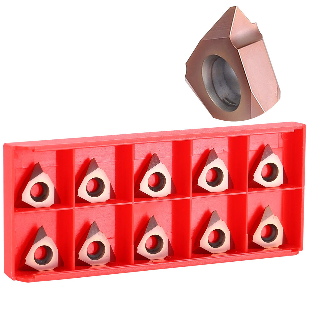 CNC Lathe Indexable Carbide Blade Threaded Blade Vertical Installation Lathe Cutting Tool 16VERAG55 10PCS