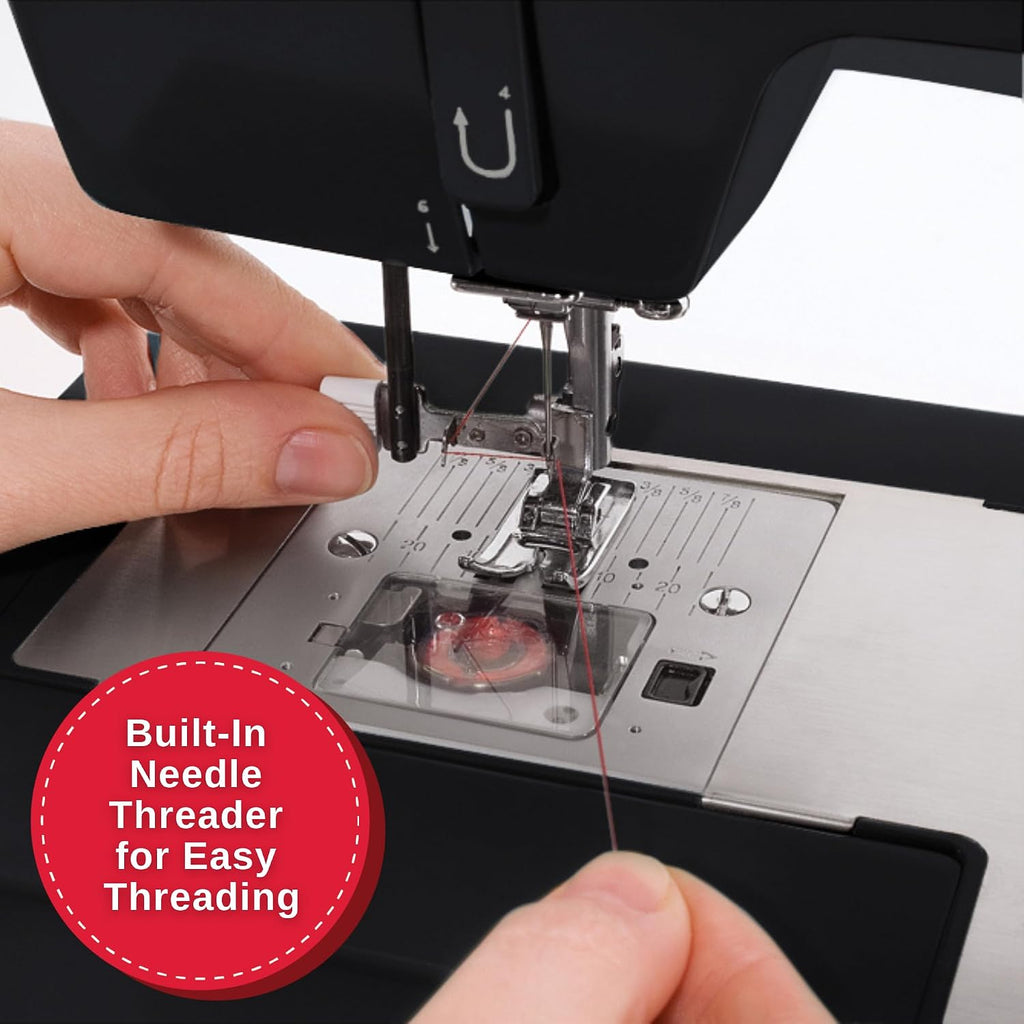 4432 (Black) High Speed Heavy Duty Sewing Machine + Accessory Kit | 32 stitches deliver 110 applications, 50% more