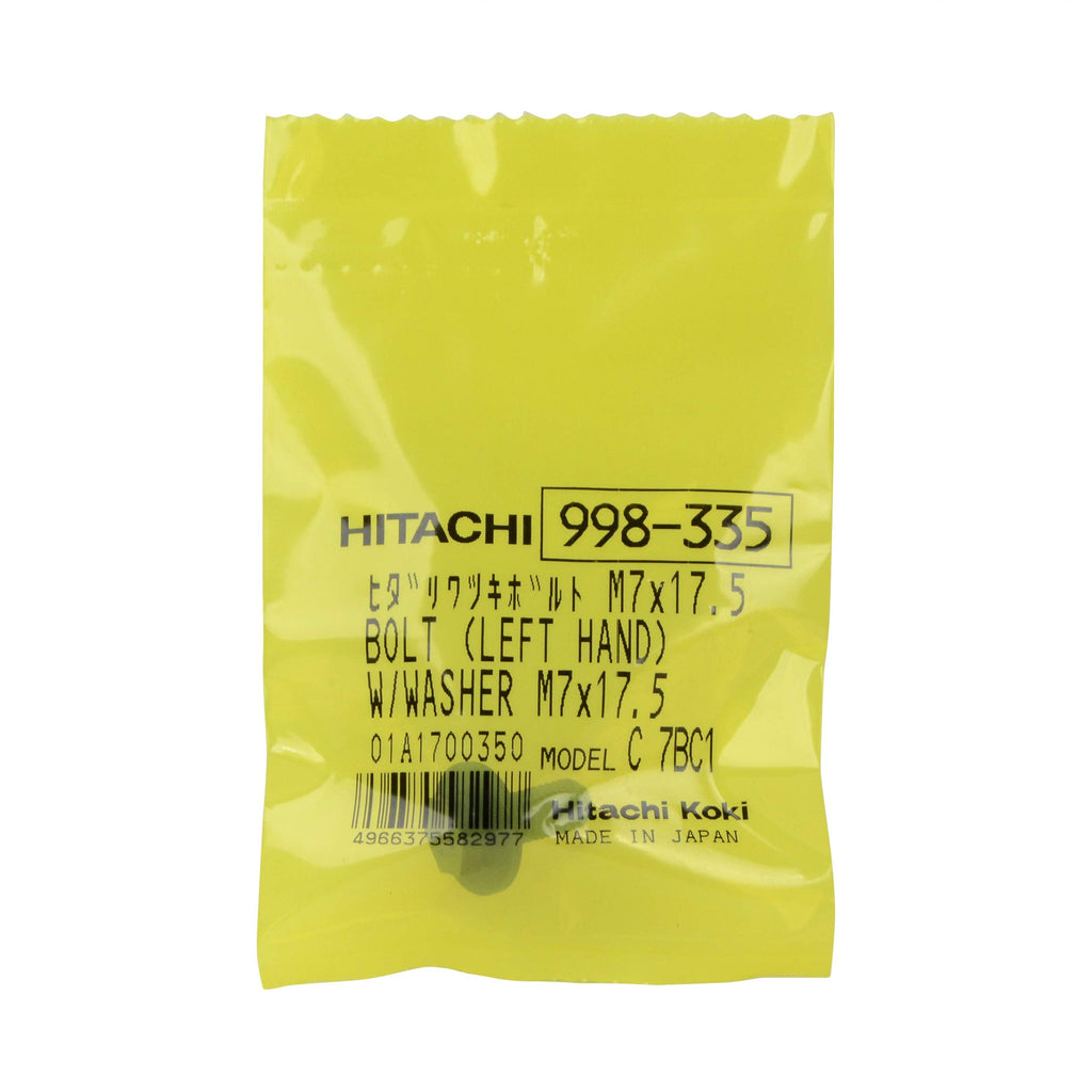 Hitachi 998335 Bolt (L) with Washer M7X17.5 Replacement Part