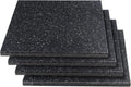 4 Pack Interlocking Tile 20" x 20”x 1”Heavy Duty Rubber Flooring Mat Anti-Vibration Anti-Slip Exercise Mats for Gym