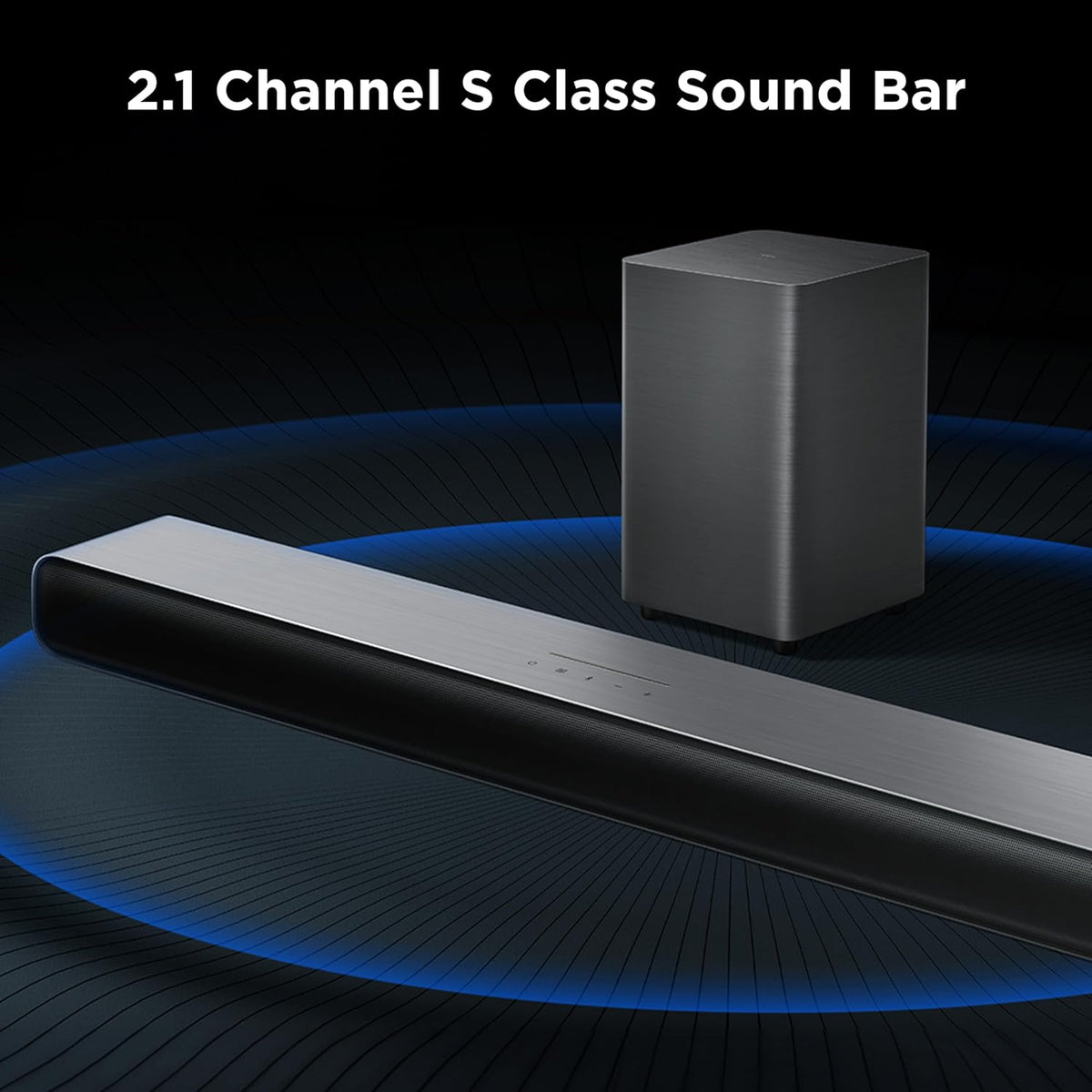S55H 2.1 Sound Bar with Wireless Subwoofer for Smart TV | Dolby Atmos DTS:X Auto Room Calibration| 220W Power