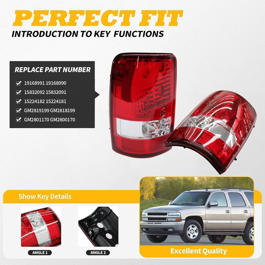 Tail Light Compatible with 2000-2006 Suburban Tahoe Yukon