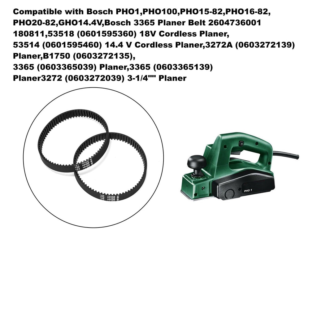 2pcs Planer Drive Belt 2604736001 Compatible with Bosch PHO100 PHO15-82