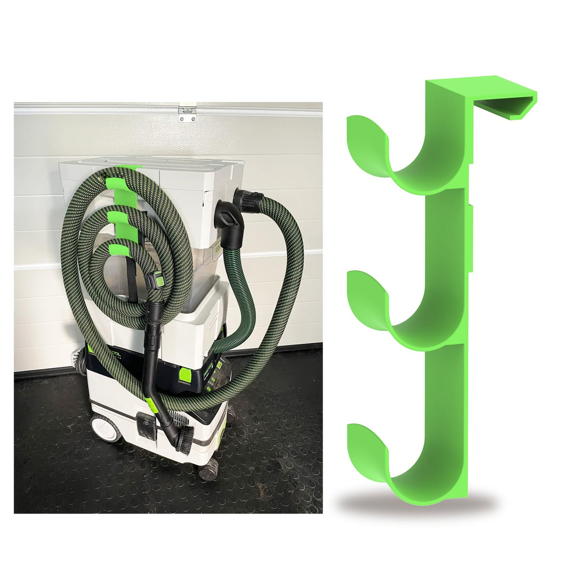 Dust Extractor Hose Holder Compatible with Festool Cyclone Dust Separator