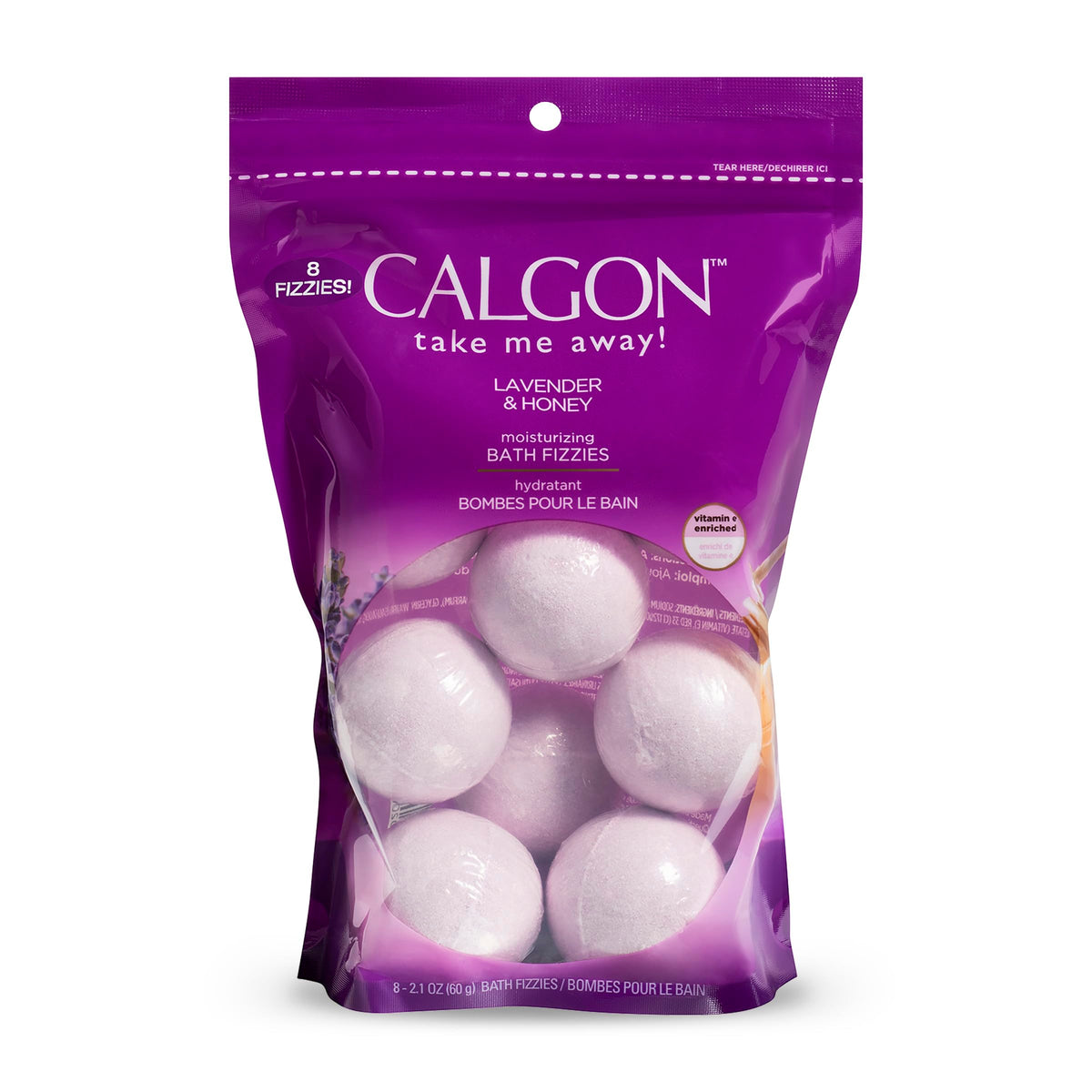 Bath Fizzies, Lavender & Honey, 8 pcs
