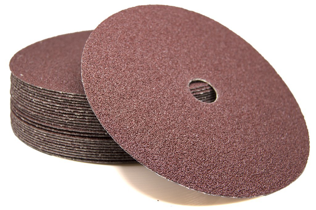Benchmark Abrasives 7" Resin Fiber Sanding Discs, 60 Grit, 25-Count