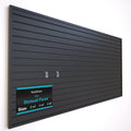 Slatwall Panel Wall Storage Systems, 4 x 8ft Slat Wall Paneling Garage Wall Organizer, Heavy Duty Wall Mounted PVC