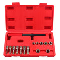 LEONTOOL 15 Pcs Metric Thread Chaser Set M6 M8 M10 M12 Thread Restorer Tool