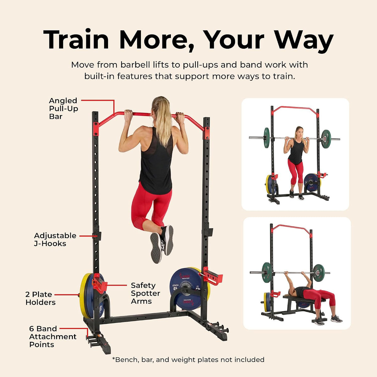 Multifunctional Strength Training Home Gym – Complete Workout Equipment with Training Attachments, Optional Squat