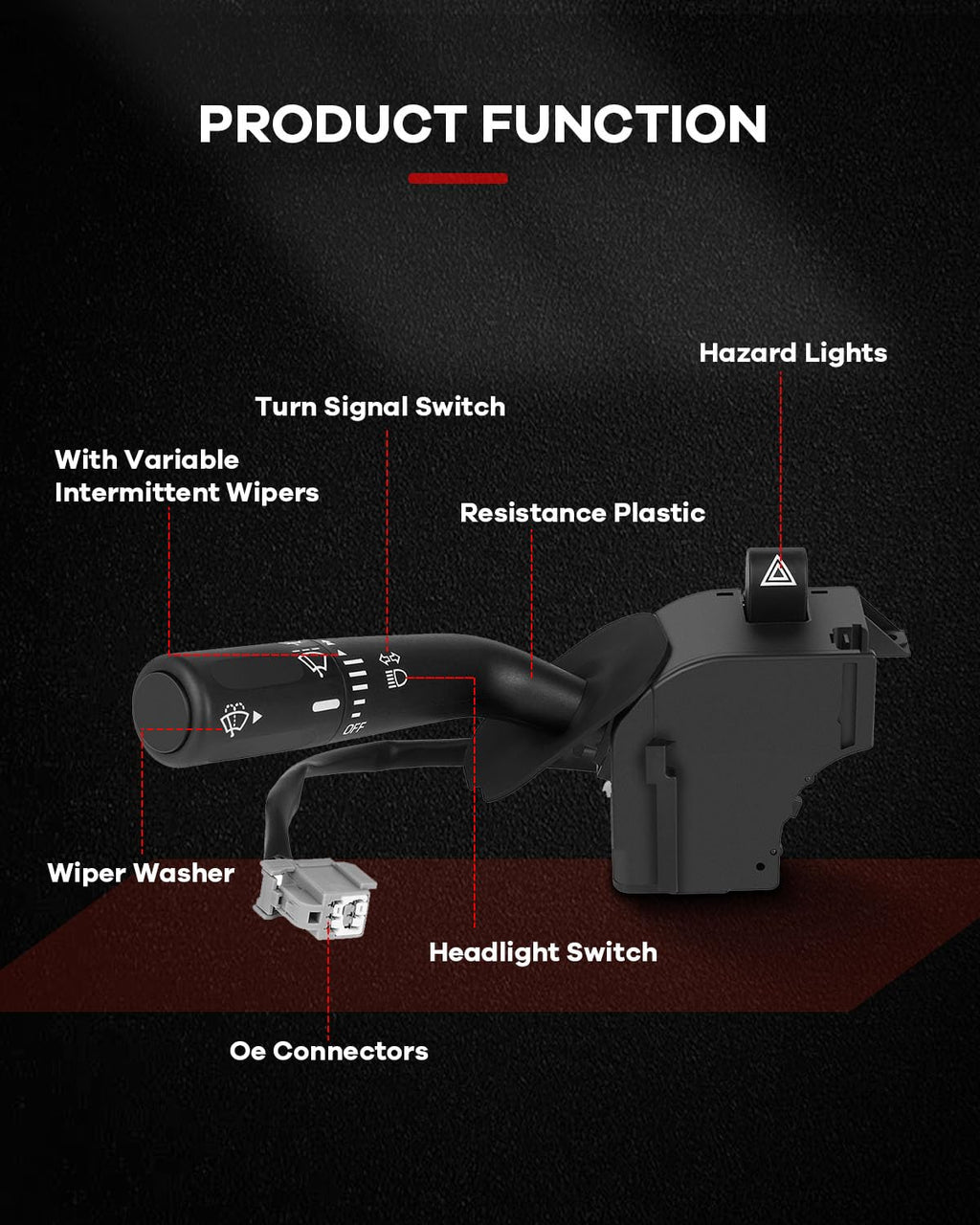 ANGLEWIDE Turn Signal Switch 2006-08 for F150 Truck