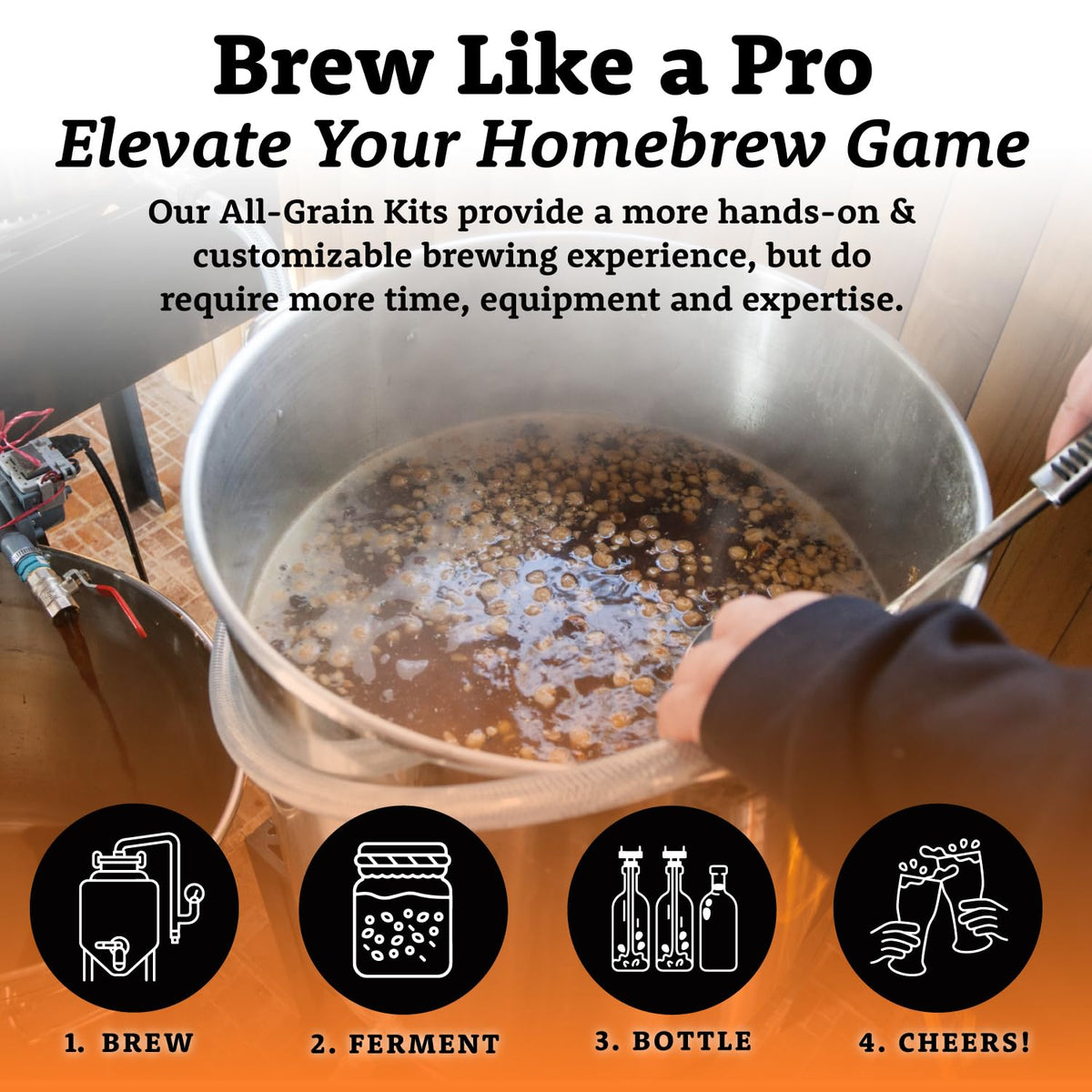 Centennial Blonde Beer Brewing Kit | 2-Row Pale Ale Malt | Caramel 10L Grain | Centennial Pellet Hops | American Ale