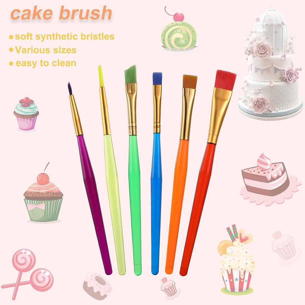 19 Pcs Cake Decorating Tools, Cookie Fondant Modeling Set, Marshmallow Sculpting Brush and Fondant Modeling Tools for