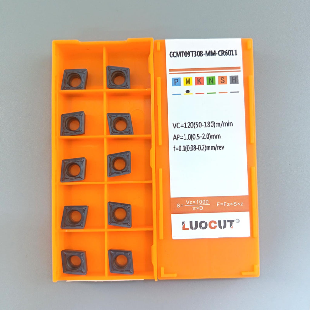 20PCS CCMT32.52 CCMT09T308-MM-CR6011 CNC Lathe Turning Insert for Stainless