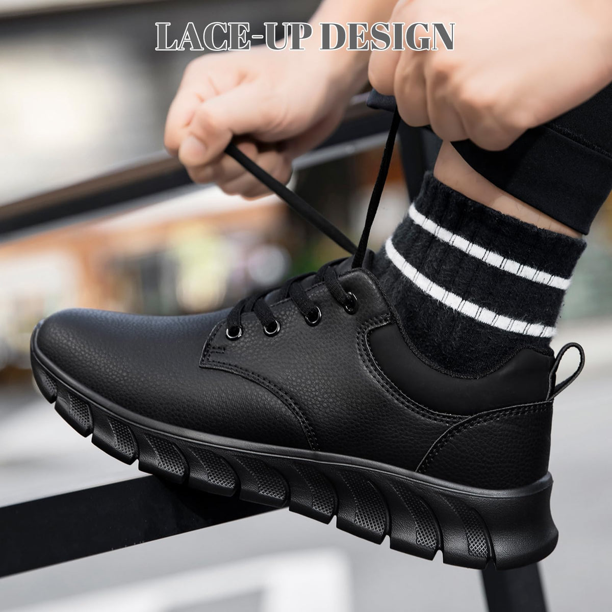 Mens Non Slip Work Shoes Waterproof Oil Resistant Kitchen Shoes Black 11