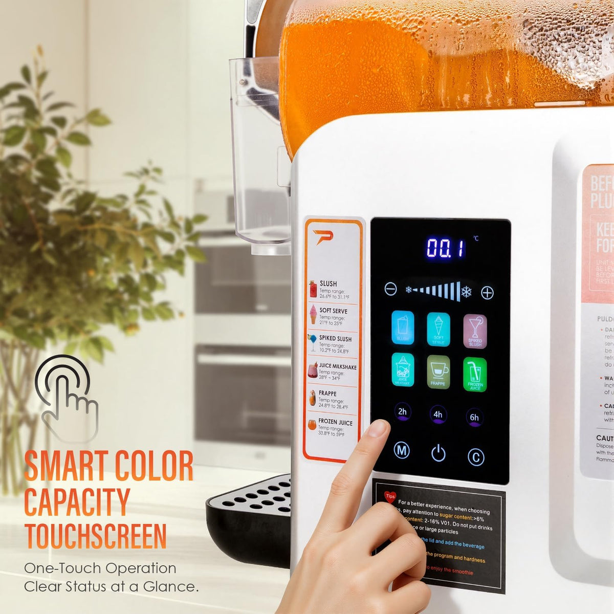 New Upgrade Smart 6 Presets Slushie Machine for Home & Frozen Drink Maker