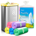 Medium Colorful Trash Bags 8 Gallon 200 Count Kitchen Garbage Bags