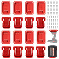 16 Packs Battery Holder and Tool Holder Compatible with Milwaukee M18